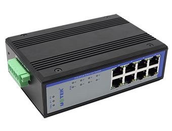 DC 12V-57V Industrial Ethernet Switch With 8 Gigabit RJ45 Ports