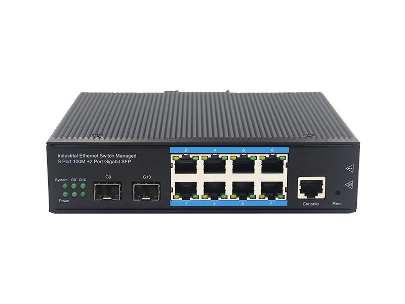 8-Port Industrial PoE+ Unmanaged Ethernet Switch, w/6*10/100Tx (30W/Port),2*Gigabit  Combo Ports (2*10/100/1000 RJ45, 2*100/1000 SFP) – HardboxUSA