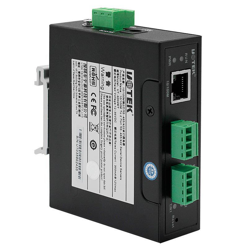 Uotek Router UOTEK UT-6804MT-I 10/100M to 4 Ports RS485/422 Serial Device Server